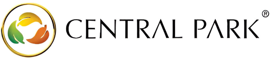 Central Park official builder logo with stylized leaf emblem
